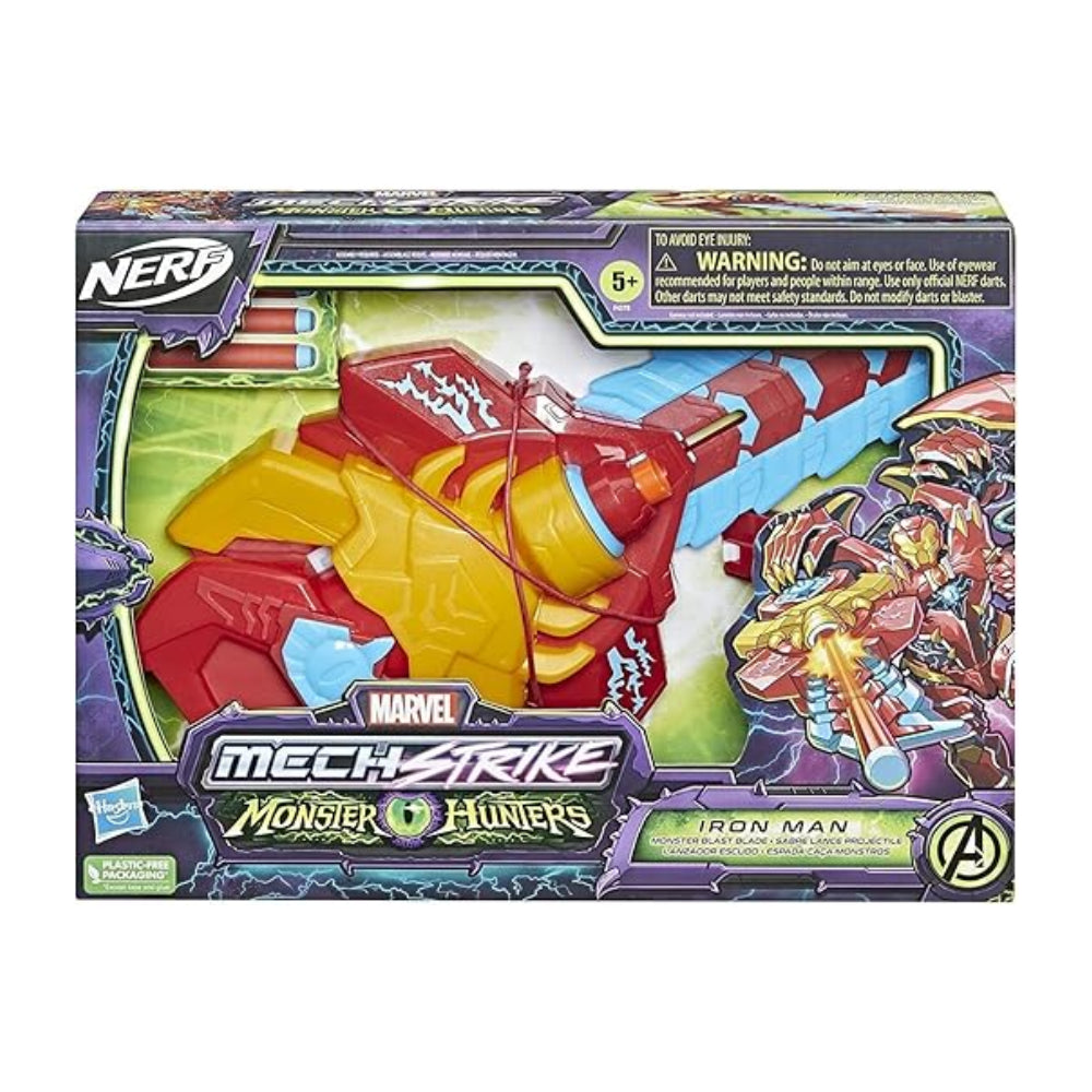 NERF Hasbro Marvel Monster Hunters Iron Man Monster Blast Blade