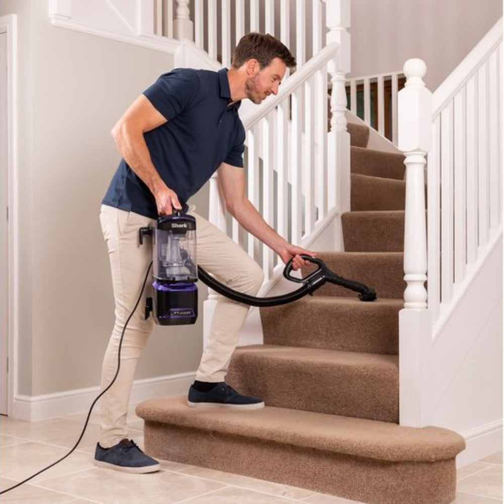 SHARK DuoClean Lift-Away Upright Bagless Vacuum Cleaner NV702UK - Grey & Purple