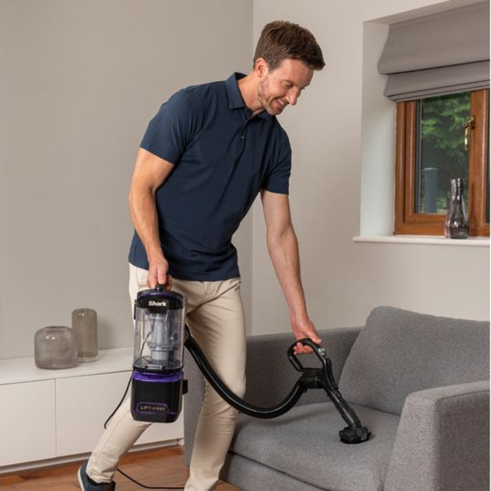 SHARK DuoClean Lift-Away Upright Bagless Vacuum Cleaner NV702UK - Grey & Purple