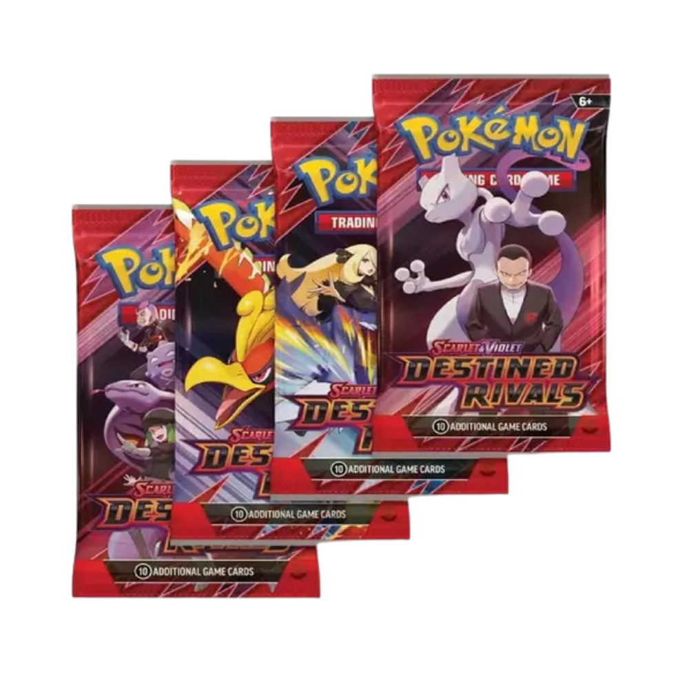 Pokemon Scarlet & Violet Destined Rivals Booster Pack (4 Pack)