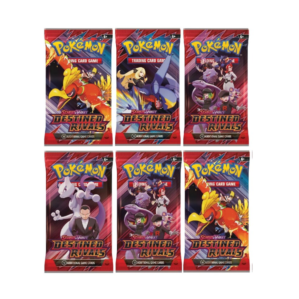 Pokemon Scarlet & Violet Destined Rivals Booster Pack (6 Packs)