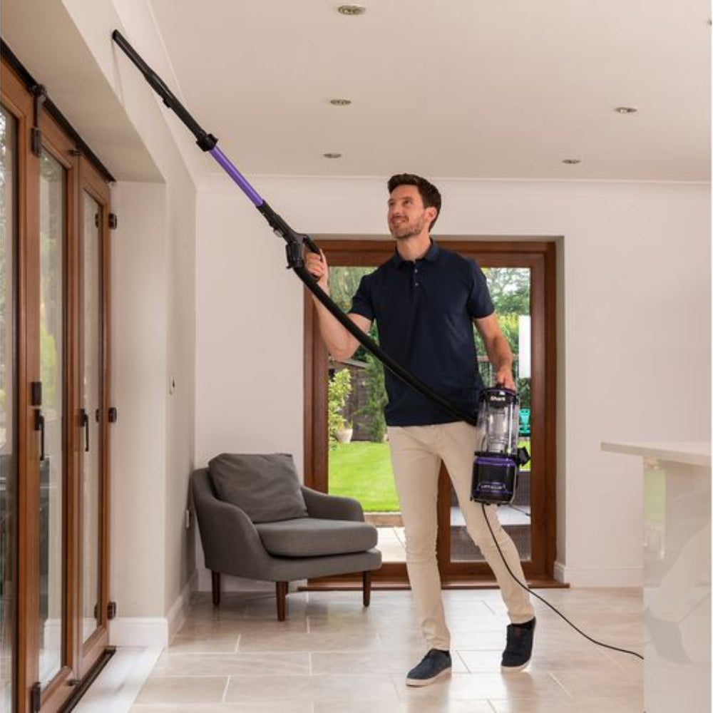 SHARK DuoClean Lift-Away Upright Bagless Vacuum Cleaner NV702UK - Grey & Purple