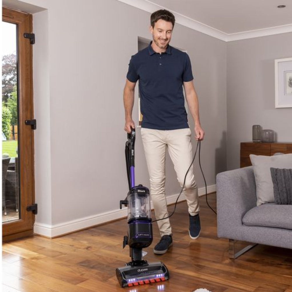 SHARK DuoClean Lift-Away Upright Bagless Vacuum Cleaner NV702UK - Grey & Purple