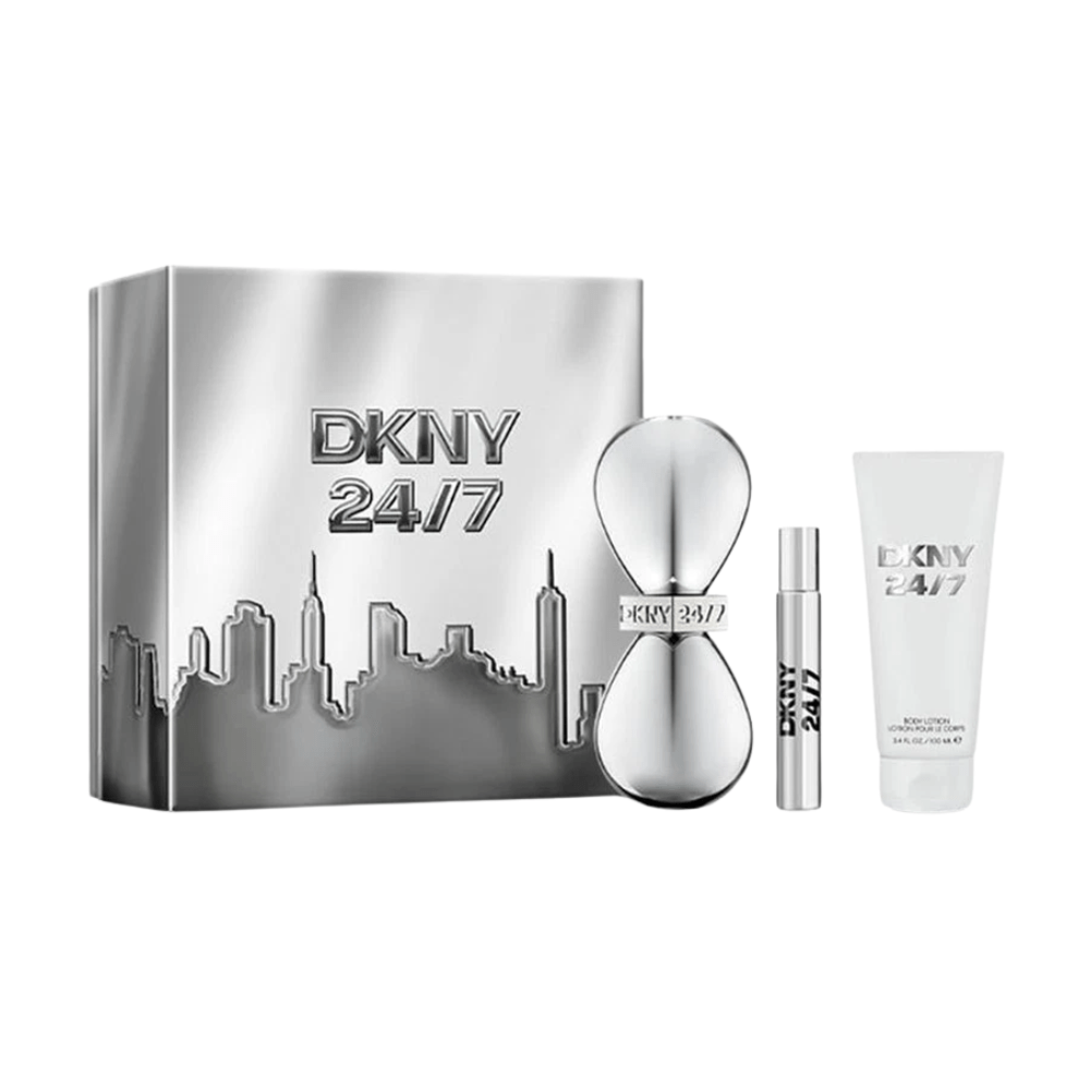 DKNY 24/7 Eau de Parfum Women's Perfume Gift Set (100ml + 100ml Body Lotion + 15ml)