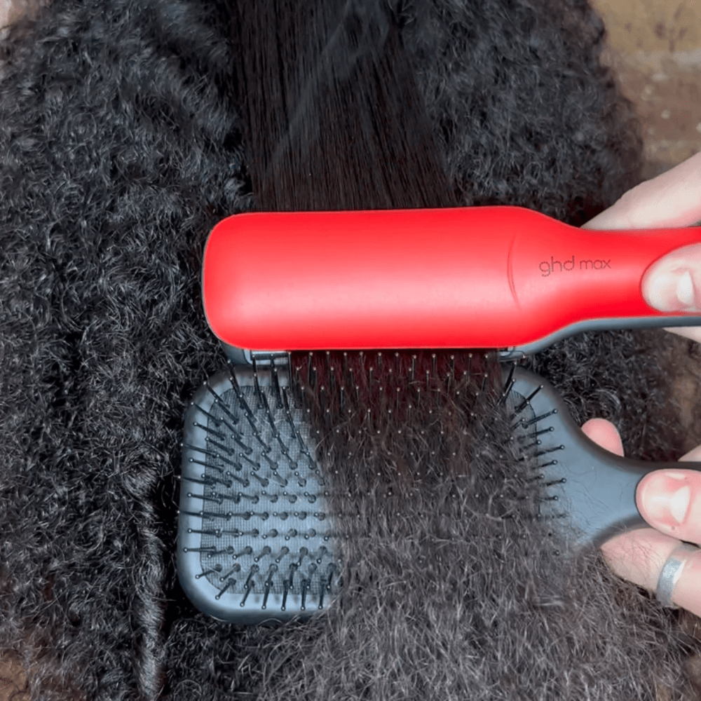 GHD Max Wide Plate Hair Straightener (Radiant Red)