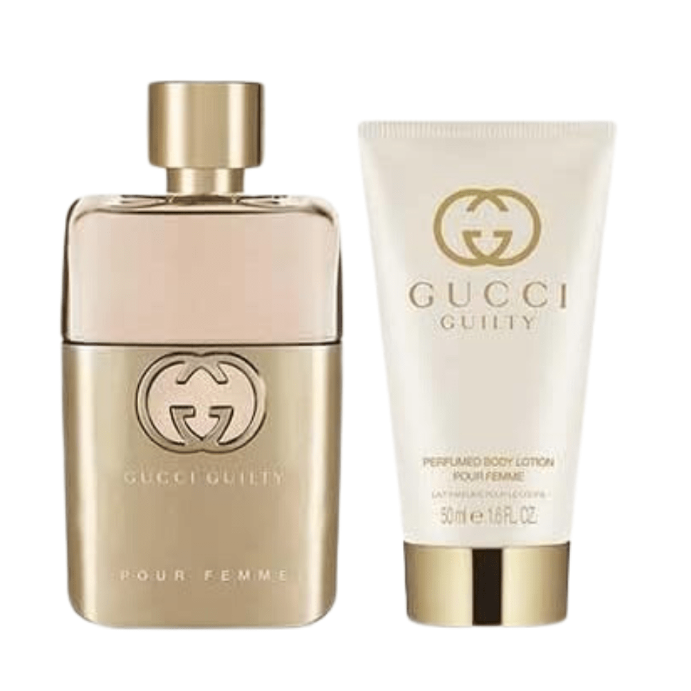 Gucci Guilty Pour Femme Eau de Parfum Women's Gift Set Spray (50ml) with 50ml Body Lotion
