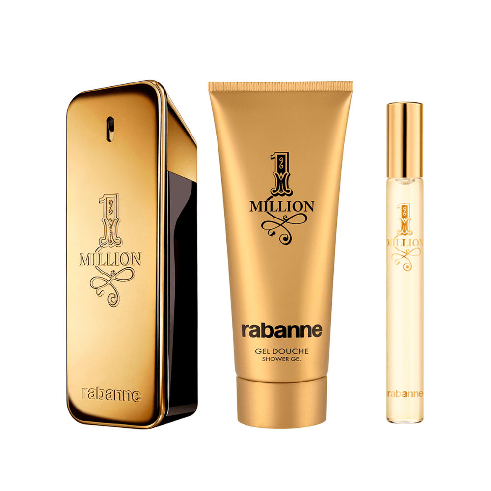 Paco Rabanne 1 Million Eau de Toilette Men's Aftershave Gift Set (100ml) with 10ml EDT & Shower Gel