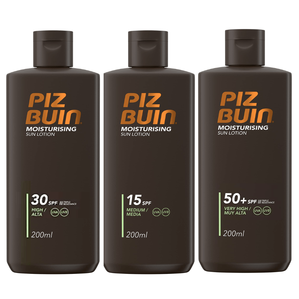 Piz Buin Moisturising Sun Lotion (200ml) (SPF15, SPF30, SPF50)