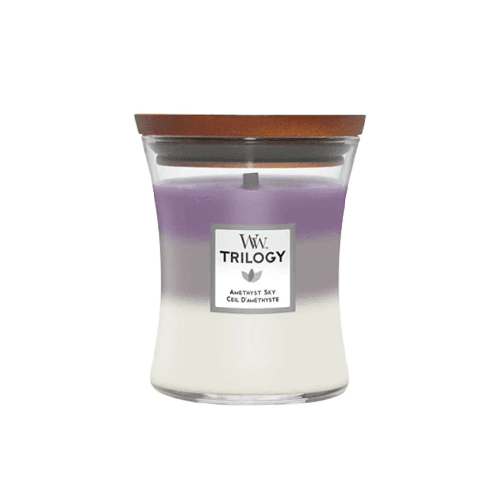 Woodwick Trilogy Amethyst Sky Medium Jar Candle
