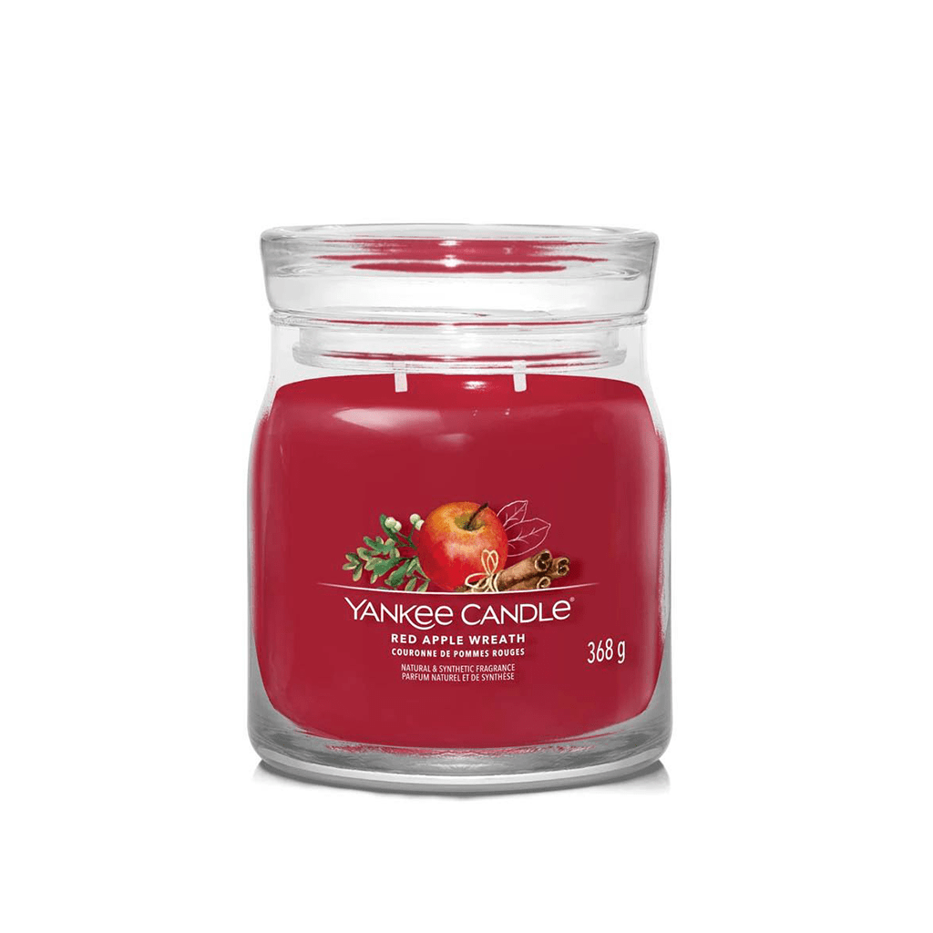 Yankee Candle Red Apple Wreath Signature Medium Jar Candle