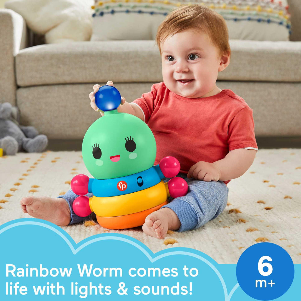 Fisher Price Happy World Dance Rainbow Worm GJW32