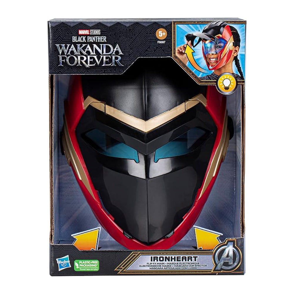 Hasbro Marvel Black Panther Wakanda Forever Ironheart Flip Light Up Mask