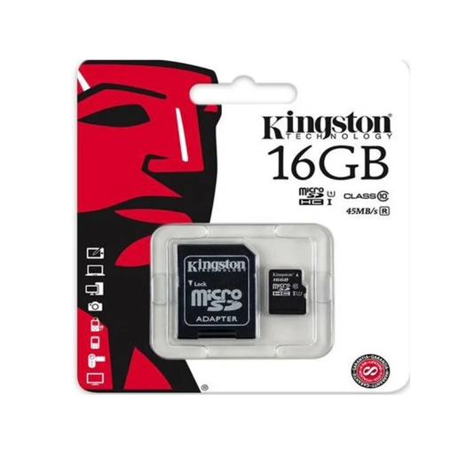 Kingston Flash Memory Card MicroSDHC to SD Adapter Included SDC10G2/16GB