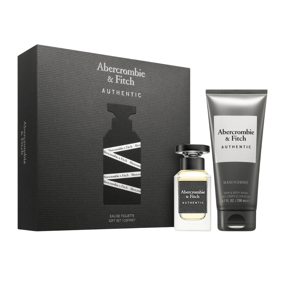 Abercrombie & Fitch Authentic Man Men's Aftershave Gift Set (50ml EDT + 200ml Body Wash)