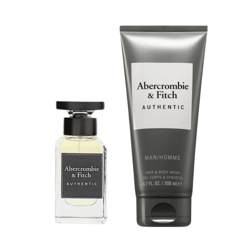 Abercrombie & Fitch Authentic Man Men's Aftershave Gift Set (50ml EDT + 200ml Body Wash)