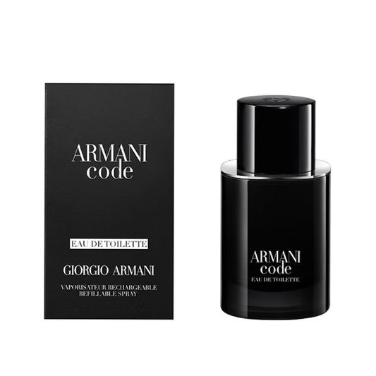 Armani Code Pour Homme Eau de Toilette Refillable Men's Fragrance Spray (50ml)