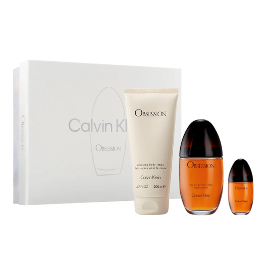 Calvin Klein Obsession For Her Gift Set (100ml EDP + 200ml Body Lotion + 15ml EDP)
