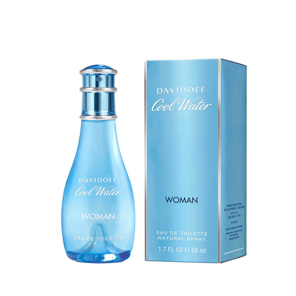 Davidoff Cool Water Eau de Toilette Women's Perfume Spray (30ml, 50ml, 100ml, 200ml)