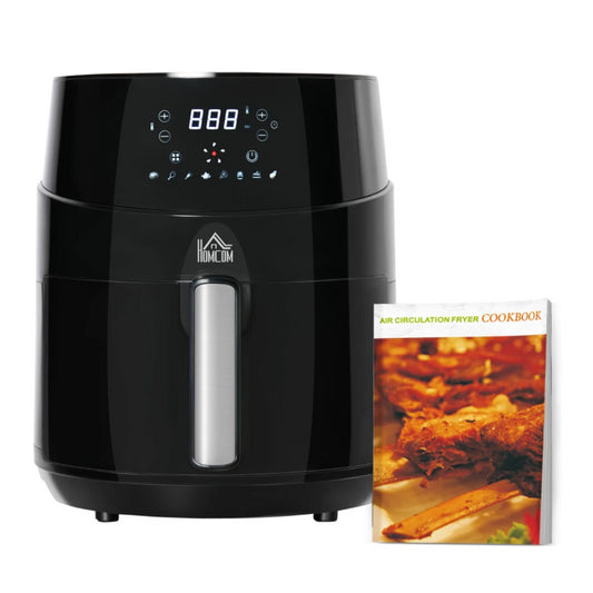 HOMCOM 4.5L 1500W Digital Air Fryer - Black
