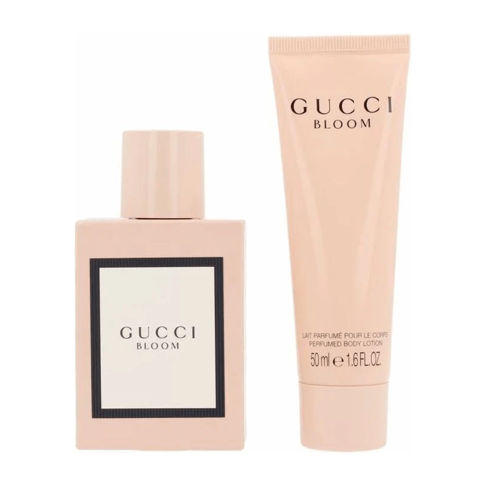 Gucci Bloom Eau de Parfum Women's Gift Set Spray (50ml) with 50ml Body Lotion