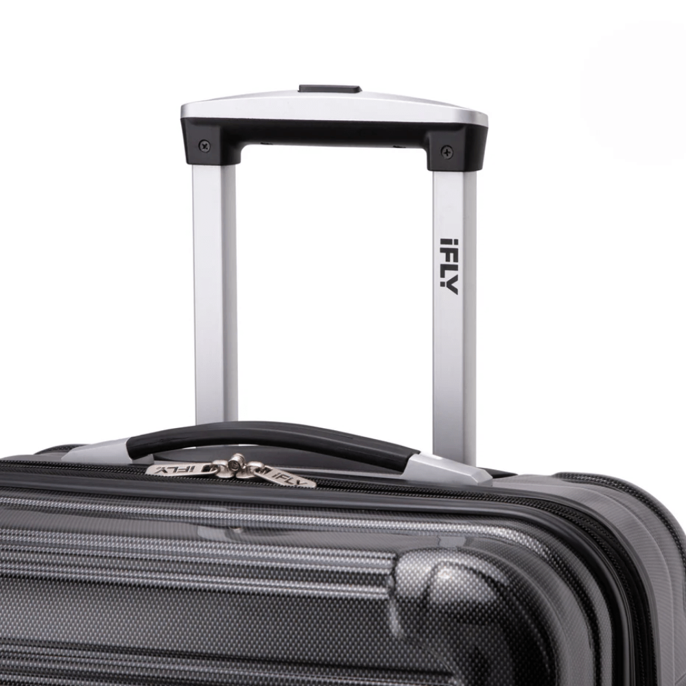 iFLY Fibertech Premium Hard Shell Travel Suitcase Cabin Bag (Jet Black)
