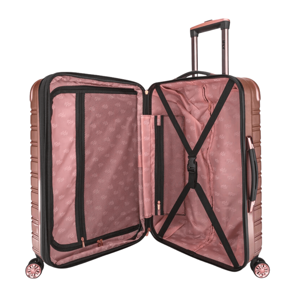 iFLY Fibertech Premium Hard Shell Travel Suitcase Cabin Bag (Rose Gold)