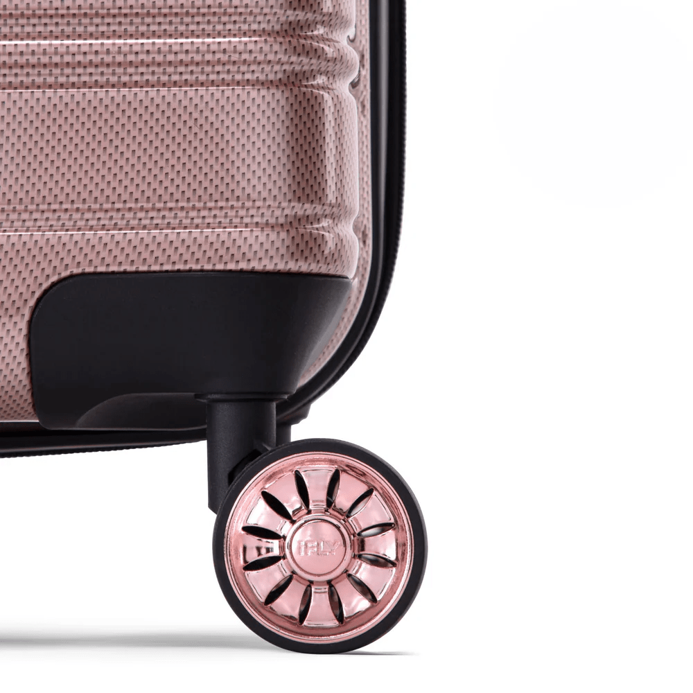 iFLY Fibertech Premium Hard Shell Travel Suitcase Medium (Rose Gold)
