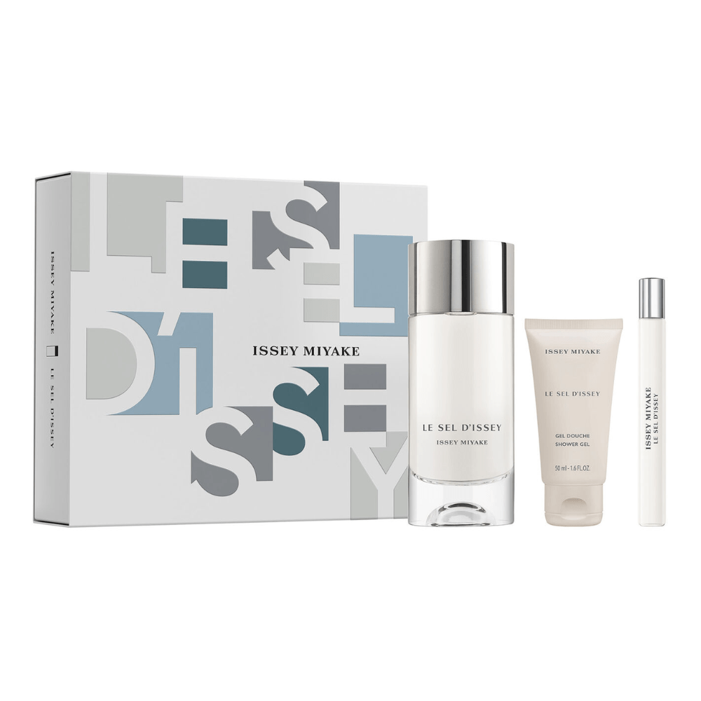 Issey Miyake Le Sel D'Issey Eau de Toilette Men's Aftershave Gift Set (100ml + 50ml Shower Gel + 10ml)