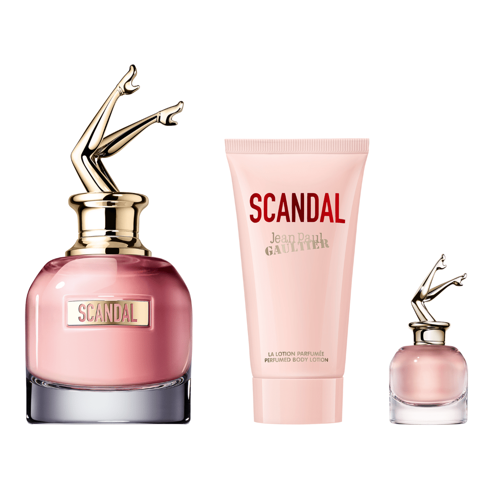 Jean Paul Gaultier Scandal Eau de Parfum Women's Perfume Spray Gift Set (50ml) with Body Lotion & 6ml EDP