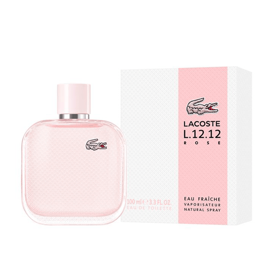 Lacoste L.12.12 Rose Eau Fraiche Eau de Toilette Women's Fragrance Spray (35ml, 50ml, 100ml)