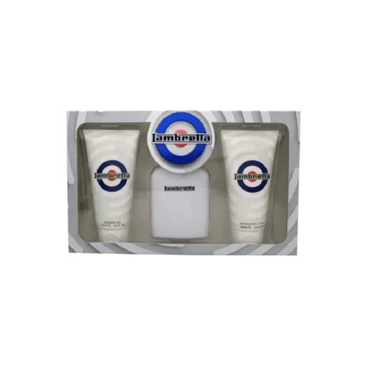 Lambretta Eau de Parfum Men's Aftershave Gift Set Spray (100ml) with Shower Gel & Aftershave Balm