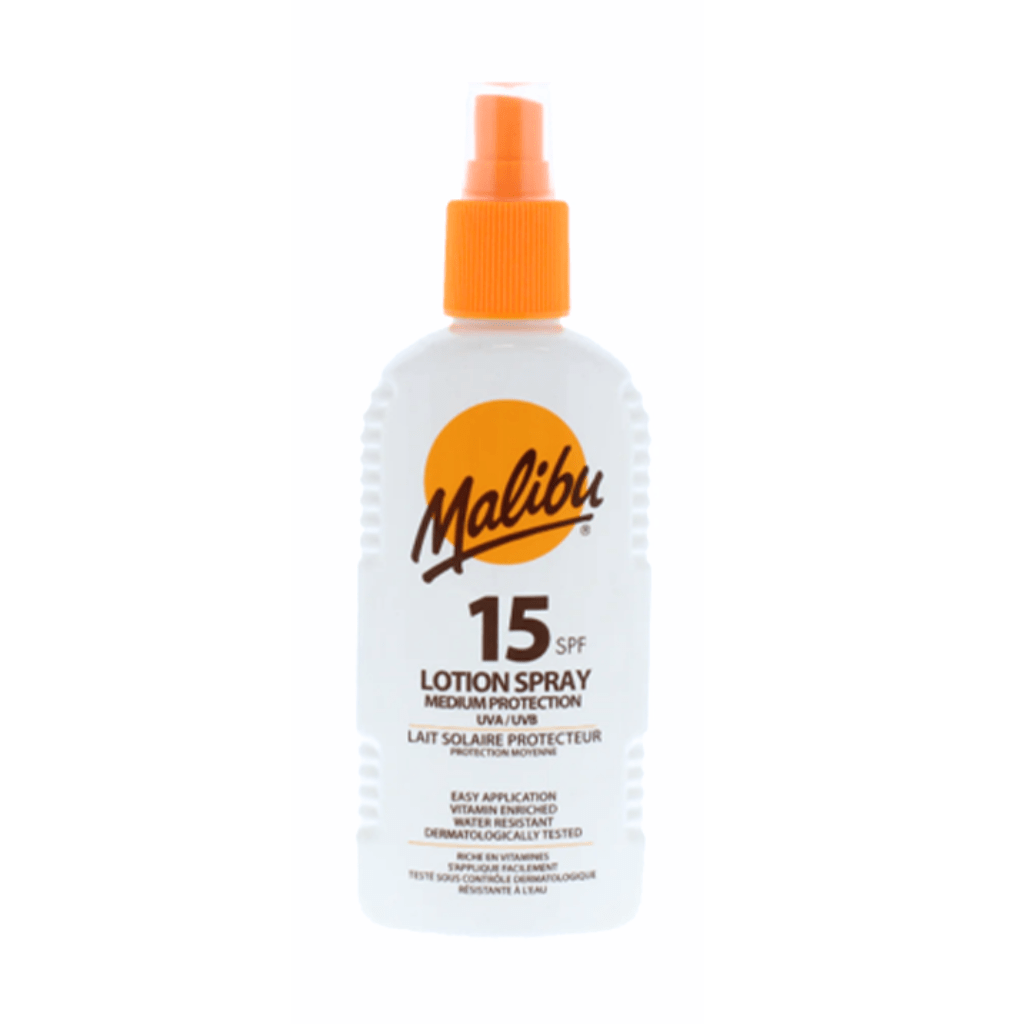 Malibu Sun Lotion Spray (200ml) (SPF15, SPF50)
