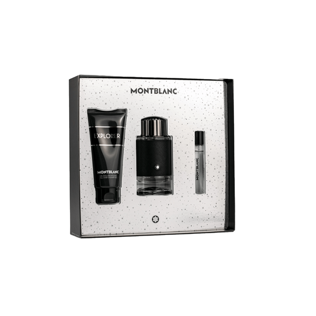 Montblanc Explorer Gift Set Eau de Parfum Men's Aftershave Gift Set Spray (100ml) with 100ml Shower Gel + 7.5ml EDP