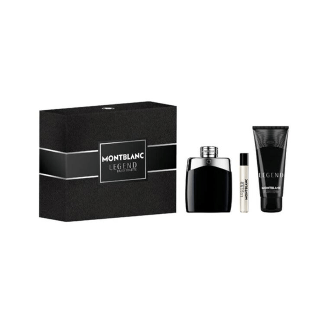 Mont Blanc Legend Eau de Toilette Men's Aftershave Gift Set Spray (100ml) with 100ml Shower Gel + 7.5ml EDT
