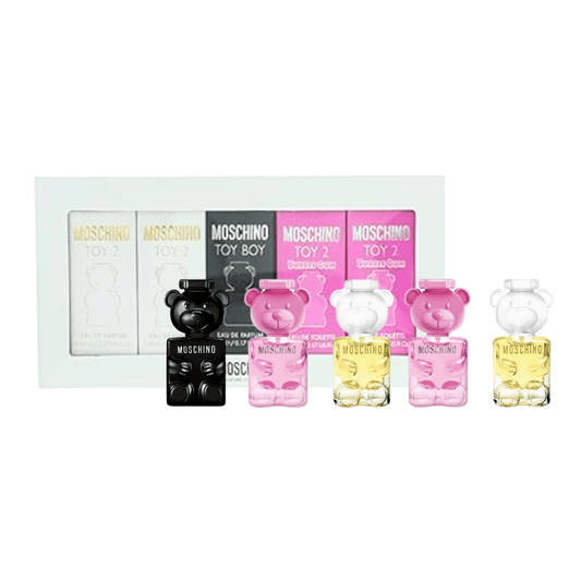 Moschino Toy His & Hers Miniature's Gift Set 5 x 5ml (Toy 2 EDP x2 + Toy Boy EDP x1 + Bubblegum EDT x2)
