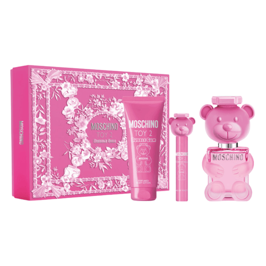 Moschino Toy 2 Bubble Gum Eau de Toilette Women's Gift Set Spray (100ml) with 100ml Shower Gel and 10ml EDT