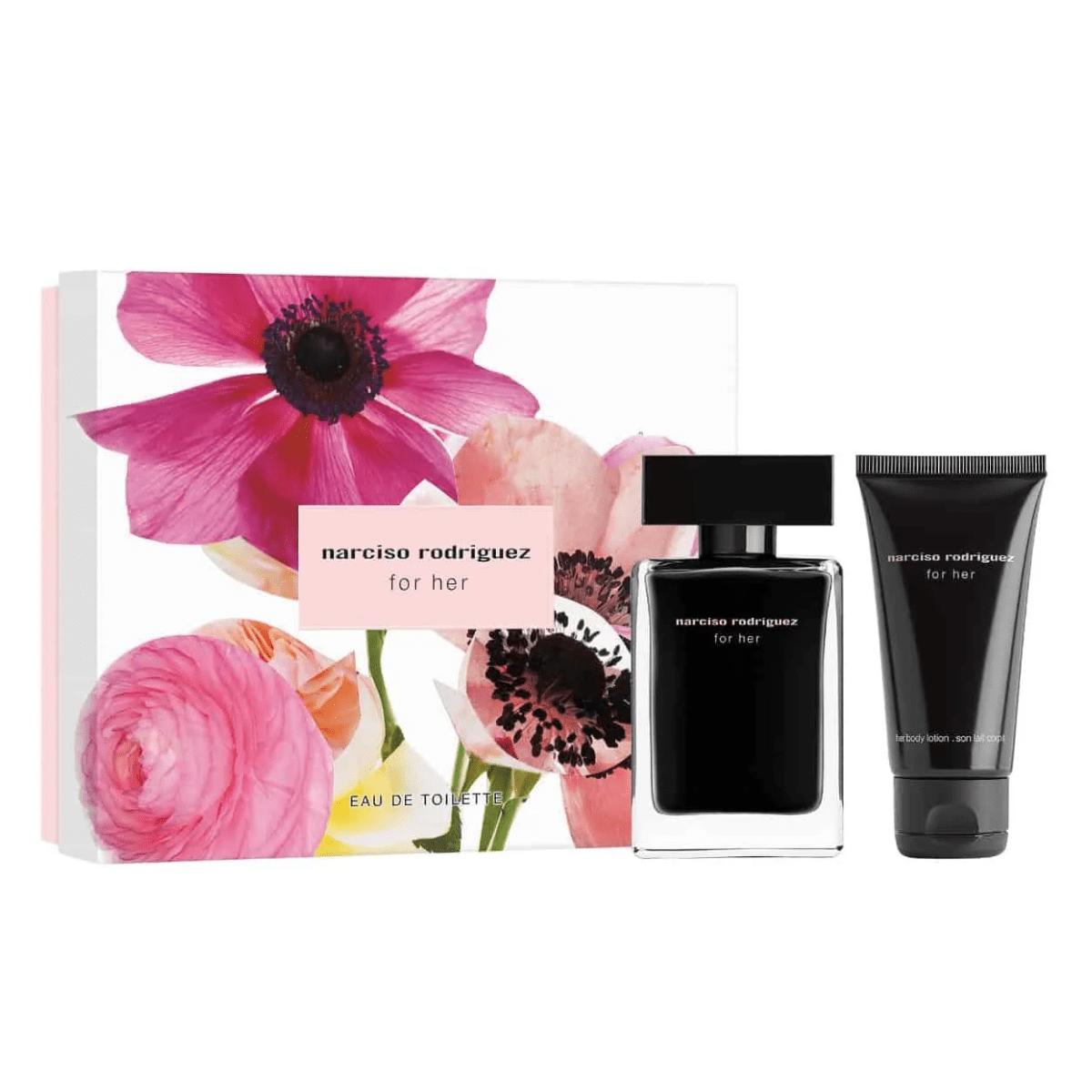 Narciso Rodriguez For Her Gift Set (50ml EDT + 50ml Body Lotion)