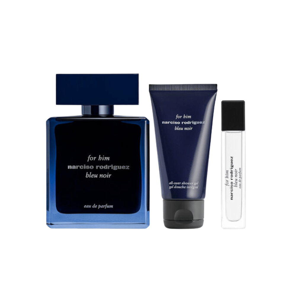 Narciso Rodriguez Bleu Noir Eau de Parfum Men's Aftershave Gift Set (100ml EDP + 50ml Shower Gel + 10ml EDP)