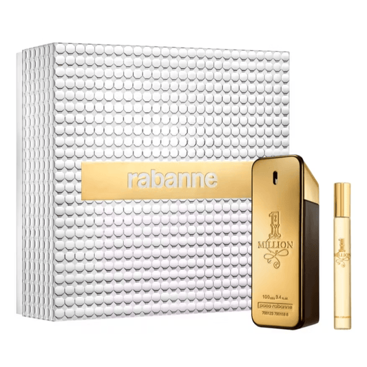 Paco Rabanne 1 Million Eau de Toilette Men's Aftershave Spray (50ml) & Travel Spray (10ml)