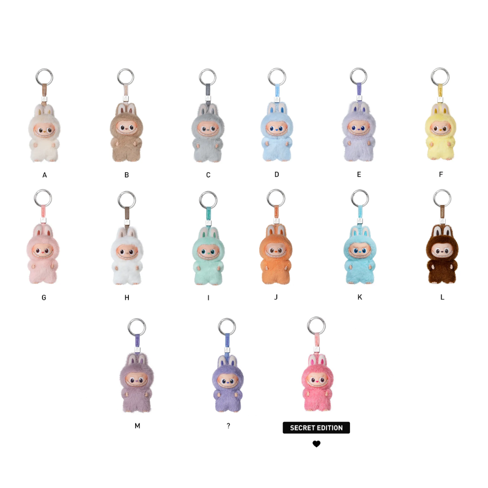 Labubu THE MONSTERS Pin For Love A-M Series - Vinyl Plush Pendant Blind Box