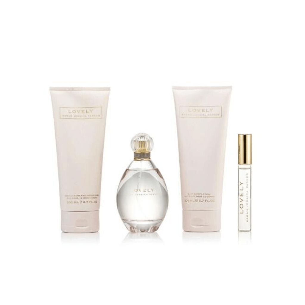 Sarah Jessica Parker Lovely Eau de Parfum Women's Gift Set (100ml) with Shower Gel, Body Lotion and 15ml EDP