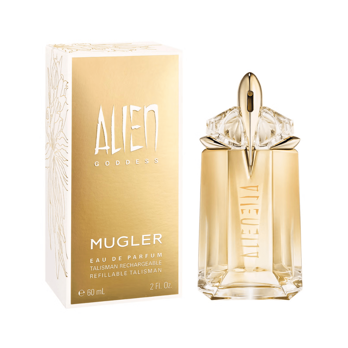 Thierry Mugler Alien Goddess Eau de Parfum Refillable Women's Perfume Spray (30ml, 60ml, 90ml, 100ml Refillable Talisman)