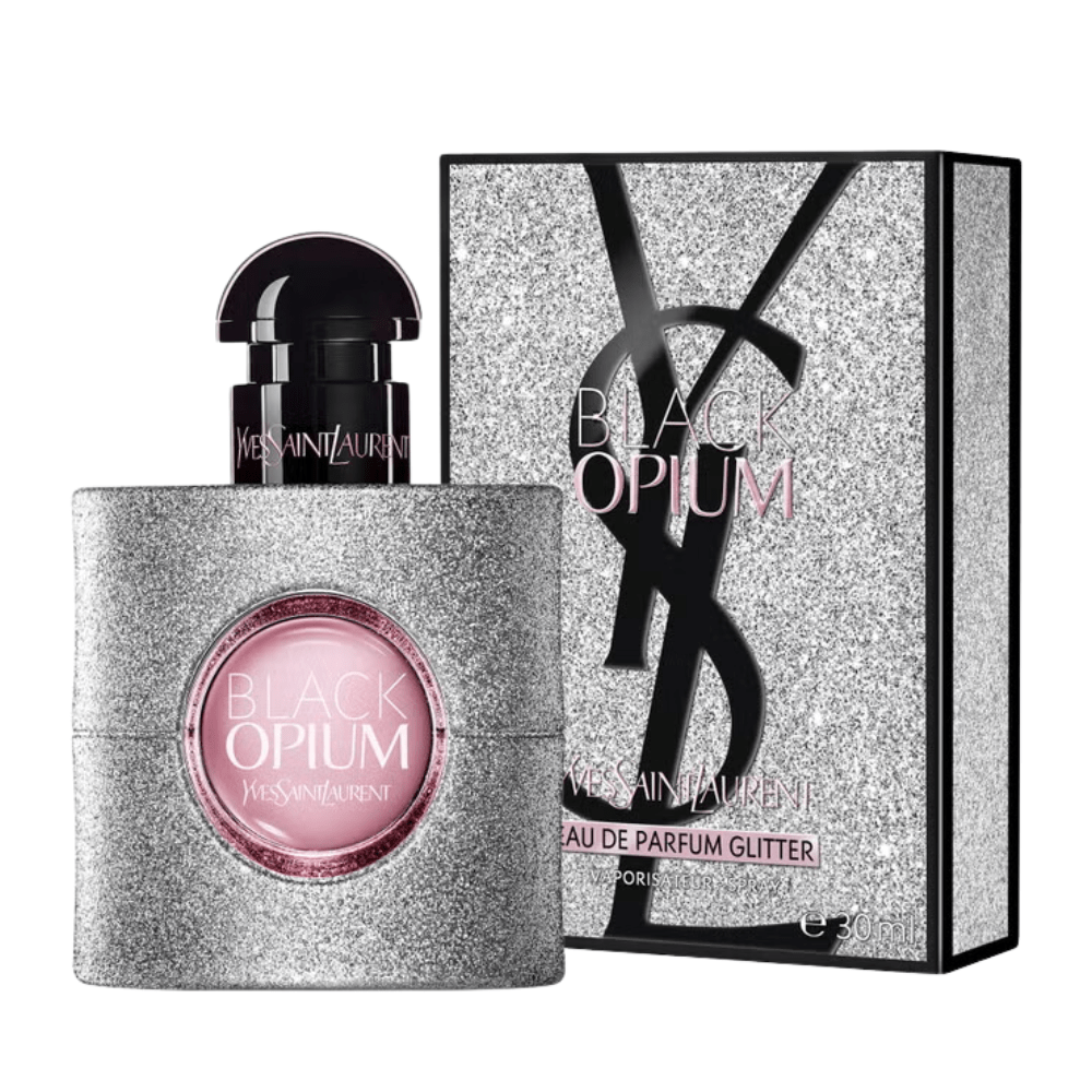Yves Saint Laurent Black Opium Glitter Eau de Parfum Women's Perfume Spray (30ml, 50ml, 100ml)