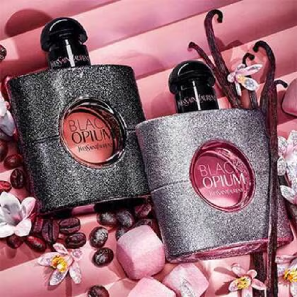 Yves Saint Laurent Black Opium Glitter Eau de Parfum Women's Perfume Spray (30ml, 50ml, 100ml)