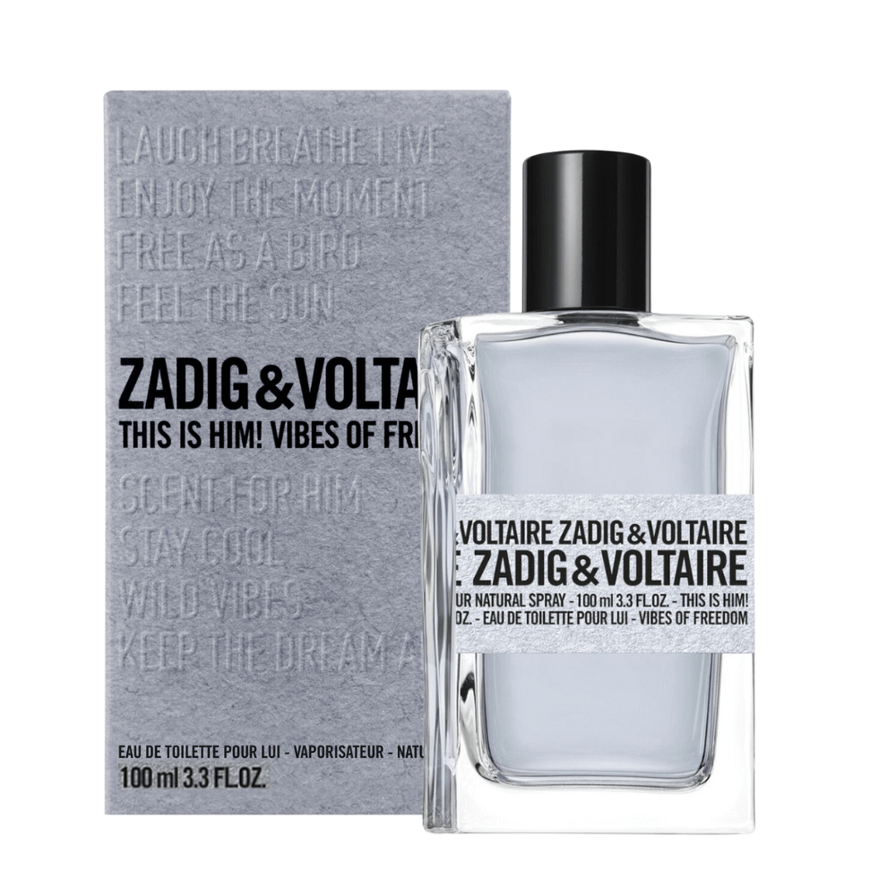 Zadig & Voltaire This Is Him! Vibes of Freedom Eau De Toilette Men's Aftershave Spray (100ml)